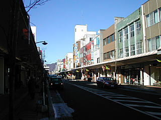 上田宿のアーケード街