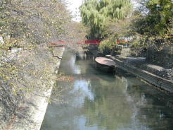 大垣を代表する景観。両側にある桜が色づいた頃は、さぞ壮観なんだろうなぁ～